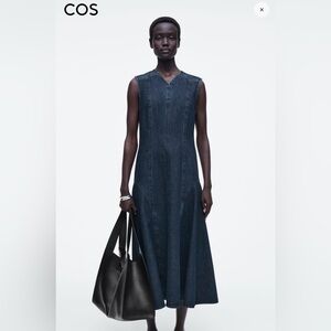 COS Indigo Denim Maxi dress size 6
